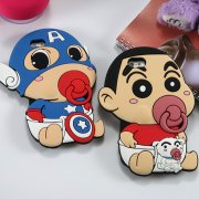 卡通手機殼Q版公仔，PVC奶嘴手機殼_手機套