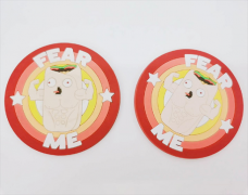 廠家PVC水杯墊驚致設計卡通隔熱墊創意子茶杯墊