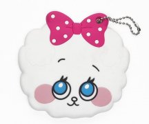 卡通便攜鏡子PVC套，可愛小羊鏡子保護套_PVC套